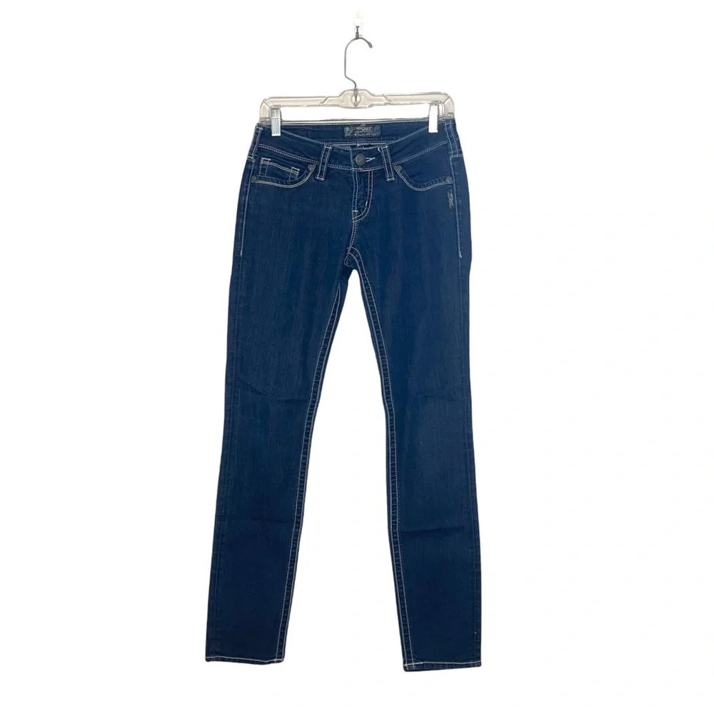 Silver Jeans Aiko Dark Wash Low Rise Skinny Jeans 28 Women’s